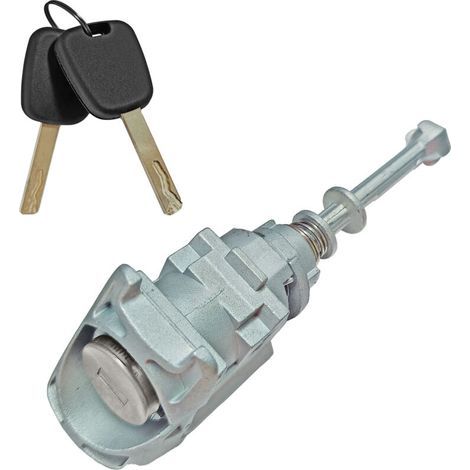 Cylindre de serrure de porte gauche, OE:9170Y0, sur mesure pour Citroën C4 et Peugeot 407 (2004-2011) - avec 2 clés (1/5)