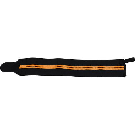 Verstellbare elastische Handgelenkbandagen, atmungsaktive Gewichtheber-Handgelenkbänder für das Fitnessstudio (schwarz & orange) (1/5)