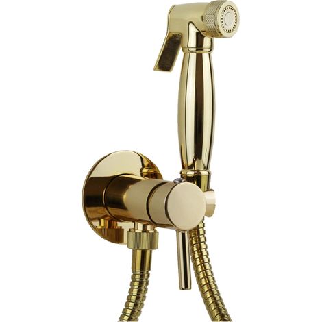 Set bidet da incasso con miscelatore acqua calda e fredda in colore oro Pollini Acqua Desing D09181203DO Oro (1/3)
