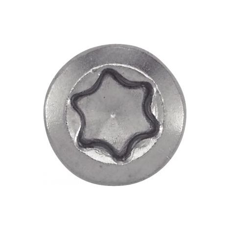 Vis terrasse tête réduite fraisée 6 lobes inox A2 ø5X70mm - Boite de 100