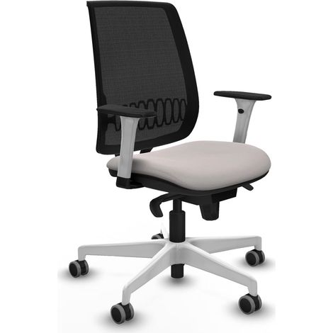 Silla de oficina piqueras y crespo Alares blanco espuma inyectada (1/2)