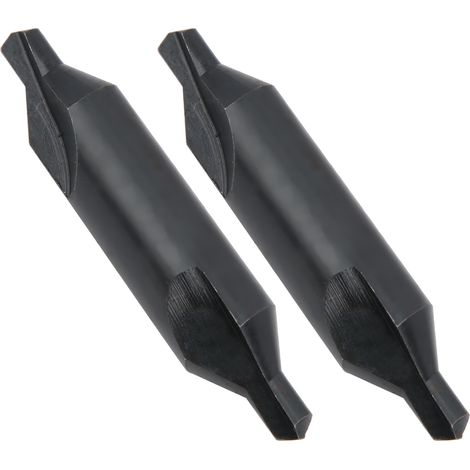 2 forets de centrage en acier rapide pour fraiseuses, outils de positionnement 6 mm (1/5)