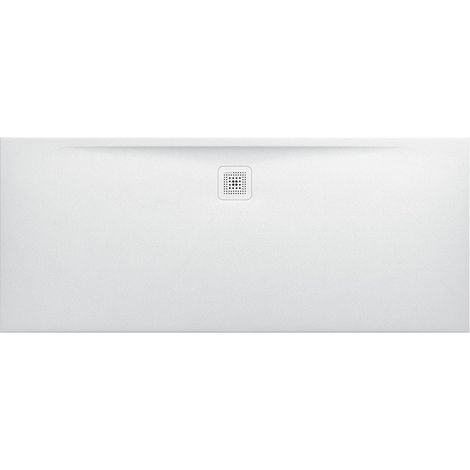 Receveur de douche rectangulaire LAUFEN PRO, écoulement latéral long 1800 x 75 x 33 mm LAUFEN blanc mat