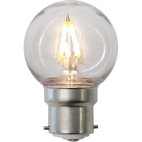 Star Trading LED-Lampe B22 G45 Outdoor Lighting PC Cover Filament, Polycarbonat-Abdeckung, Warmweiß, LED, 6,8 cm (1/2)