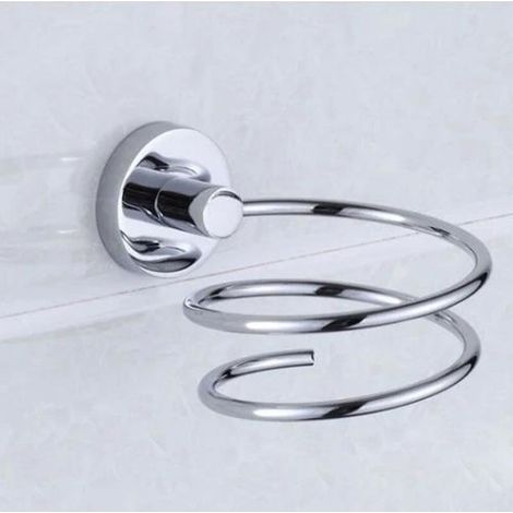 Wall Mounted Hair Dryer Holder, 304 Stainless Steel Hair Dryer Storage/Holder, Bathroom Accessories (1/5)