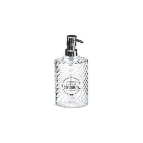 DISPENSER SAPONE DISTRI 400ML IN VETRO TRASPARENTE