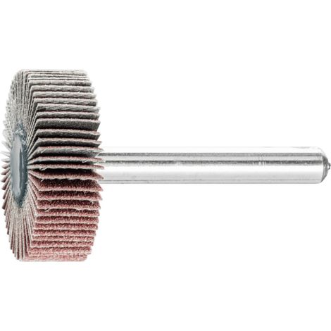 PFERD TOOLS Korund Fächerschleifer F Ø 30x10mm Schaft-Ø 6 mm A180 für Feinschliff und Finish 10 Stk