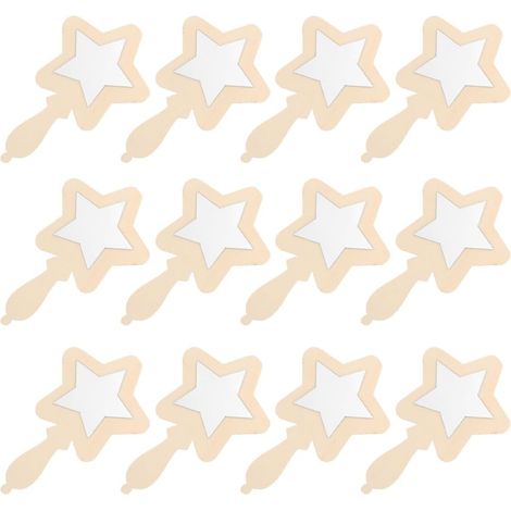 ces Lot De Petits Miroirs Bois Bruts Pour Loisirs Cr atifs (1/5)