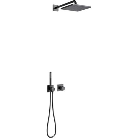 Ensemble de douche 8 IXMO solo Therm-Arm pour 2 consommateurs noir mat (1/5)