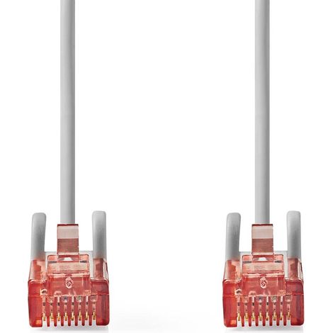Nedis CAT6-Netzwerkkabel / RJ45 Stecker / RJ45 Stecker / U/UTP / 10.0 m / Rund / PVC / Grau / Label