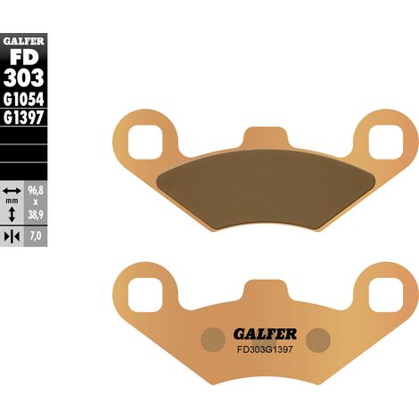 GALFER BREMSBELÄGE KH159 SINTERMETALL (GOLD) ATV POLARIS