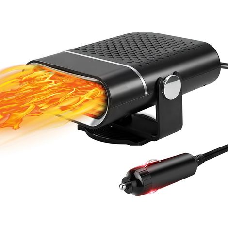 CCYKXA 12V 200W Car Heater: 2-in-1 Fast Heating and Ventilation, Portable Windshield Defogger and Defroster with Cigarette Lighter Plug, Ideal for Cars, SUVs, Trucks, and Caravans (1/5)