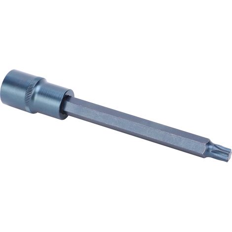 Tournevis douille étoile T45 haute précision, acier allié bleui, outil de quincaillerie chanfreiné 1/2x150 mm (1/5)