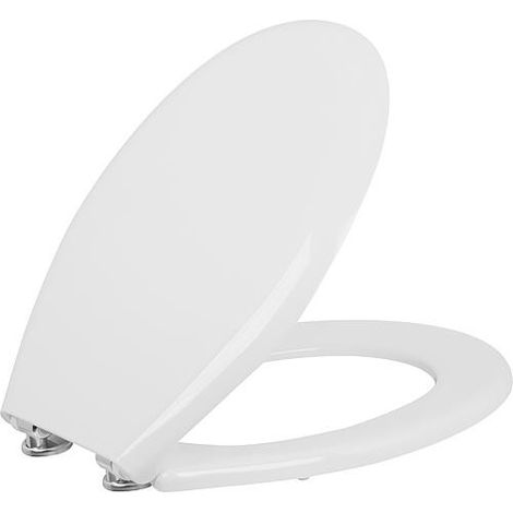 Abattant WC Tibali, blanc softclose, en duroplast charnière en inox (1/5)