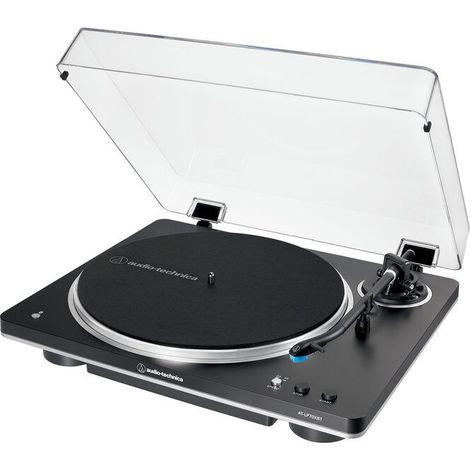 Audio-Technica AT-LP70XBT Giradischi con trasmissione a cinghia Nero, Argento Completamente automatico