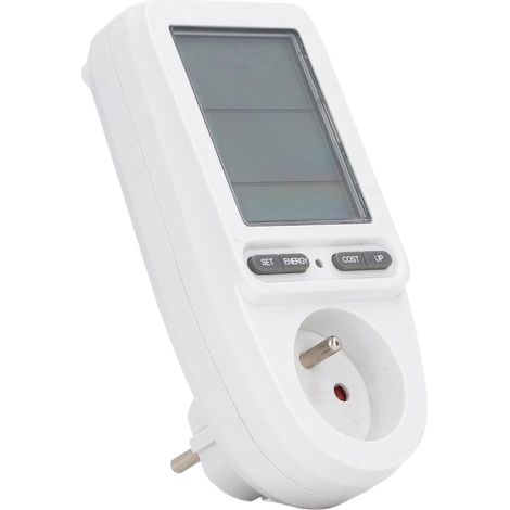 Prise Connectée avec Écran Digital, Compteur Électrique de Surveillance Domestique, Prise Intelligente, Fiche Française, 230V (1/5)