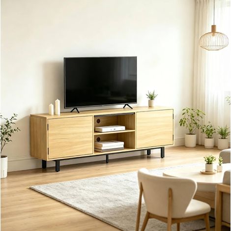Mobile TV 160 cm per TV fino a 65 pollici, 2 ante e 2 vani, DESVIAE (1/5)