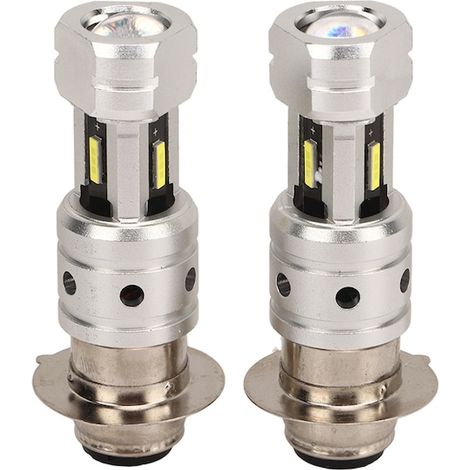 Ampoule LED H6/H6M P15D 100W, 1200 lm, lumière blanche, 12-24V, ampoule de phare pour moto et véhicule (1/5)