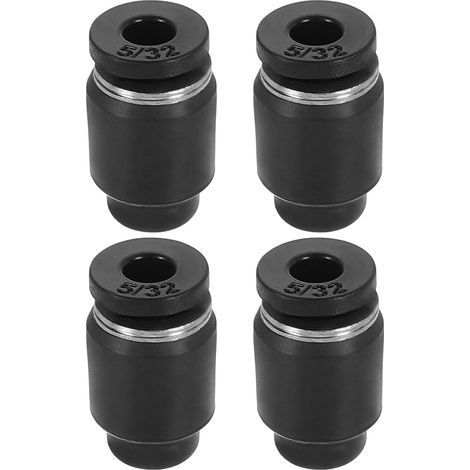 Lot de 4 raccords pneumatiques de style bouchon pneumatique, tube OD en plastique pour connecter le tuyau d'air pour systèmes hydrauliques et pneumatiques (1/5)