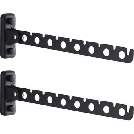 Barre de suspension multifonctionnelle pour vêtements, support pliable pour vêtements, présentoir pour vêtements de boutique, organisateur de placard (1/5)