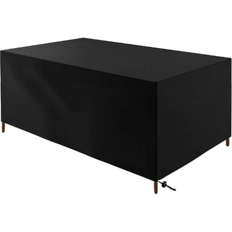 Housse Protection Table Chaise Tissu Oxford 210D Imperméable Anti-UV Extérieur 170x94x70 cm (1/3)