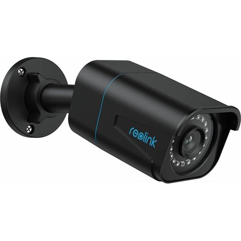 Reolink 4K Telecamera Poe Esterno Bullet con Rilevamento di Persone/Veicoli, Videosorveglianza Time-Lapse, Impermeabile IP66, Visione Nottura IR 30m, Audio e Slot per Scheda Micro SD, RLC-810A Nero