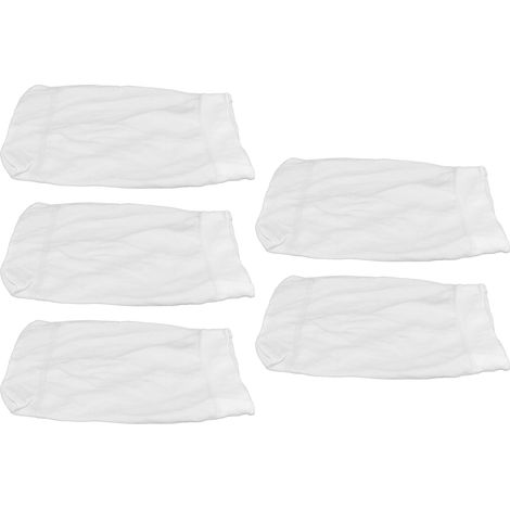 Calze filtranti per piscina, 5 pezzi, taglia grande, filtro preliminare di alta qualità con maglia fine per piscine e spa, calze di superficie per skimmer e sgrassatura (cod. k-301-5)