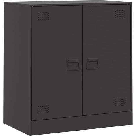 Sideboard Schwarz 67x39x73 cm Stahl vidaXL (1/5)
