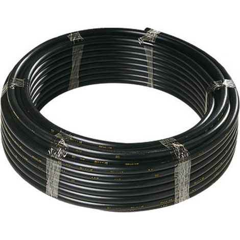 Tuyau noir PE semi rigide 20mm- Rouleau 100m irrigation,arrosage