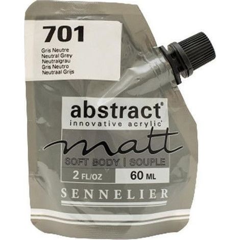 Peinture acrylique Abstract matt - Gris neutre - Sachet 60ml - Sennelier