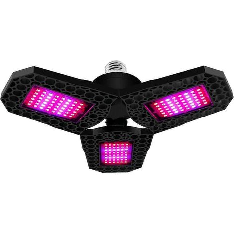 Faltbare E27 80W 144 Vollspektrum-LED-Gartenbaulampe, ideal für den Anbau von Blumen und Gemüse in Innenräumen, Gewächshäusern oder im Garten. (1/4)