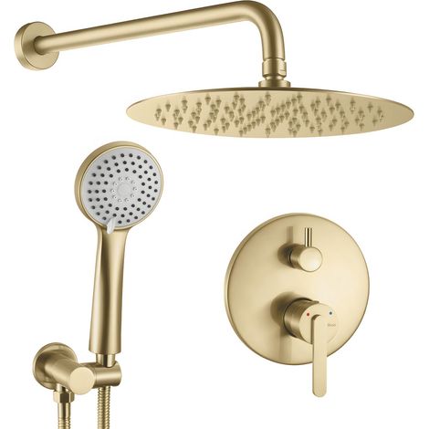 CONCEALED SHOWER SET REA ONTARIO BRUSH GOLD