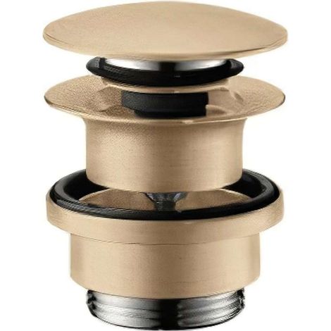 Hansgrohe - Sistema di scarico Push-Open per miscelatori da lavabo e bidet, bronzo spazzolato 50100140 (1/5)