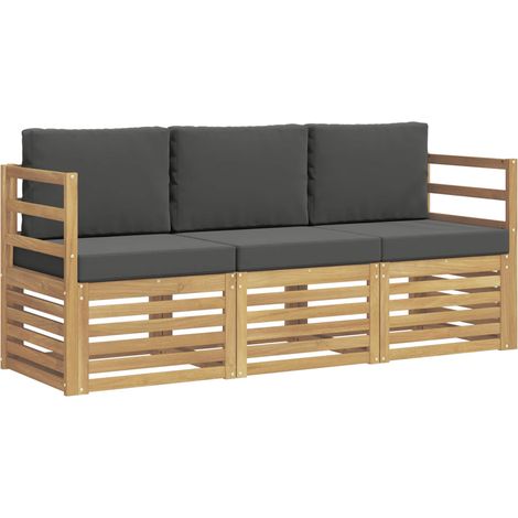 Juegos de sofás Madera de Acacia Sólida vidaXL