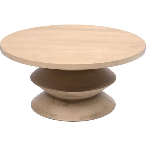 Amadeus - Table basse ronde en manguier Ø90 cm Agar (1/2)