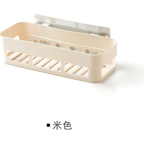 Etagère Salle De Bains - Fixation Par Ventouse - Sans Perçage - Pour Toilettes Et Murs Lisses - 1 Pièce (1/5)