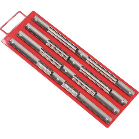 Tragbare Steckschlüsselablage mit Halterungen für 1/4-Zoll-, 3/8-Zoll- und 1/2-Zoll-Steckschlüssel für Kfz-Reparaturen (1/5)