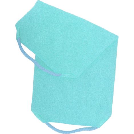Gant de toilette exfoliant élastique, serviette de bain de massage nettoyante et lavable, bleu (1/5)