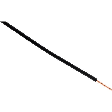 Fil électrique H07V-U 2,5mm² noir - 10m - Zenitech