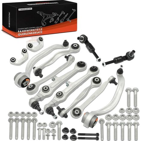 Conjunto de brazo de control, de acero, 30 cm de largo, 10 cm de ancho, 5 cm de alto, compatible con vehículos alemanes. (1/5)