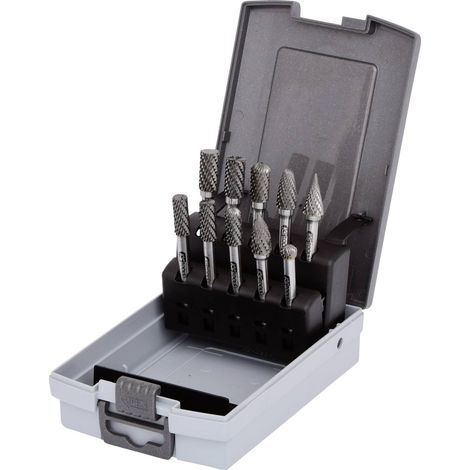 KS TOOLS Jeu de fraises HM, coffret PVC, 10 pcs ( 515.3220 ) (1/5)