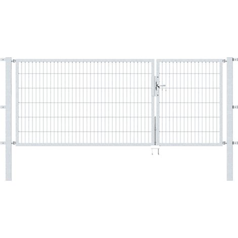 ALBERTS Doppeltor Flexo, feuerverzinkt, lichte BxH1000+2000x1200, PF80x80/1900mm (1/3)