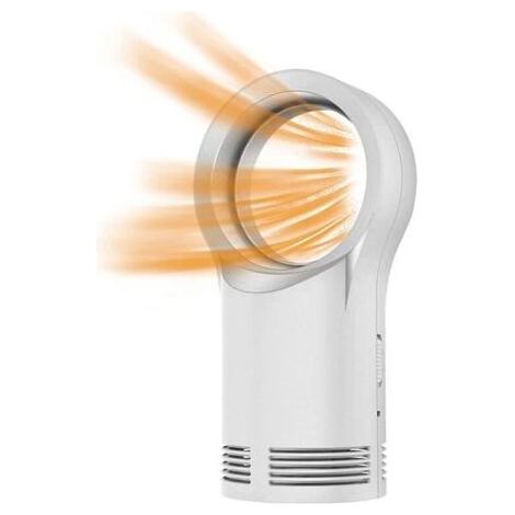 Radiateur soufflant, Radiateur soufflant salle de bain avec 1niveaux de puissance, y compris sécurité anti-renversement & protection contre la surchauffe, pour des pièces jusqu'à 20m²,Blanc (1/4)