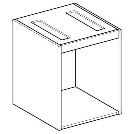 Geberit 501196001 Korpus für VariForm US mit 2 Schubl. (1/2)