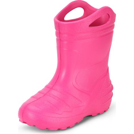 Ladeheid EVA Bottes de Pluie Unisexe Enfant Fille Garçon KL051-S (Rose, 35 EU)