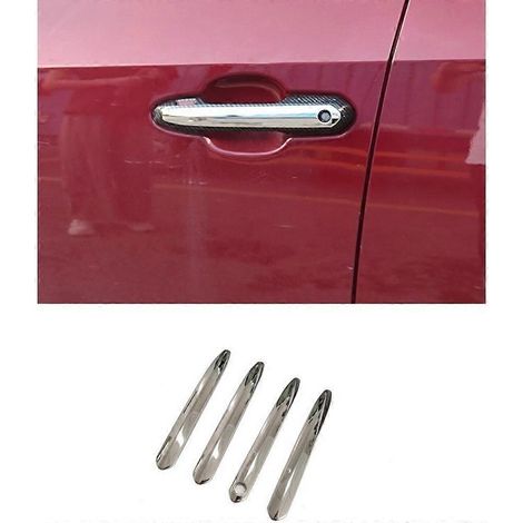 Accessoires automobiles, garnitures de poignées de porte latérales pour Toyota RAV4 2023 2024, ensemble de 4 pièces extérieures ( ) (1/5)