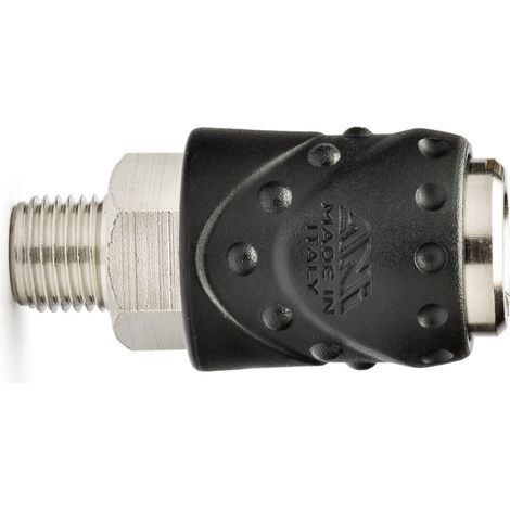 RUBINETTO RAPIDO A SFERA UNIVERSALE FILETTATO 1/4 M (BL)