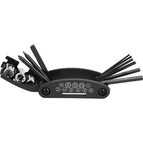 Kit de Réparation Vélo 16 en 1 Compact pour Randonnée et Vélo de Route