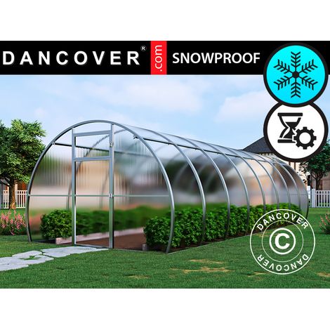 Invernadero de policarbonato Strong NOVA 24m², 3x8m, Plateado (1/4)