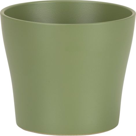 Scheurich Blumentopf aus Keramik, Farbe: Oliva, 19 cm Durchmesser, 16 cm hoch, 2,9 l Vol. (1/3)